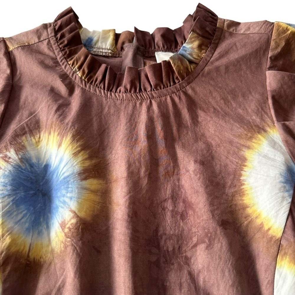 SEA New York Tie Dye Midi Dress Size 4
NWT Brown Puff Sleeve Cotton Mock Neck - Picture 8 of 16